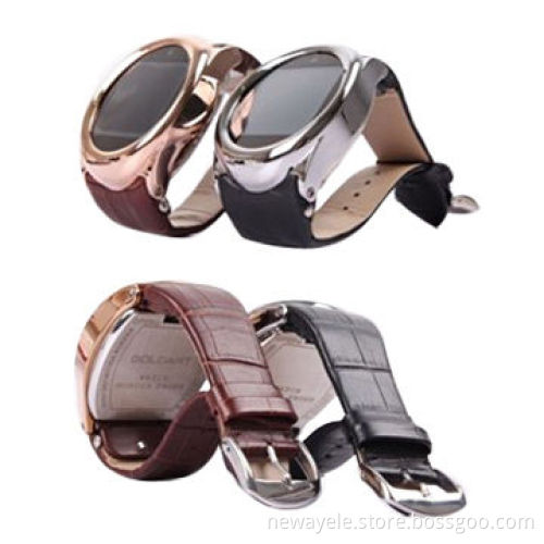 Steel Case Quad Band Java Camera Touch Screen Watch Phone
